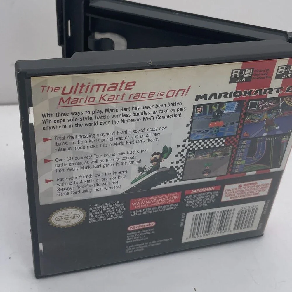 Mario Kart DS NDS (Nintendo DS, 2005) Box & Instruction Booklets *NO GAME*
